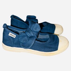 Kids chus Blue Canvas Mary Jane Shoes Size 13